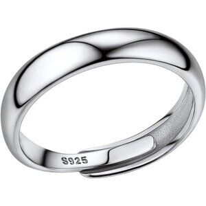 925 Sterling Silver Adjustable Open Ring for Women, Solid Sterling Silver Ring